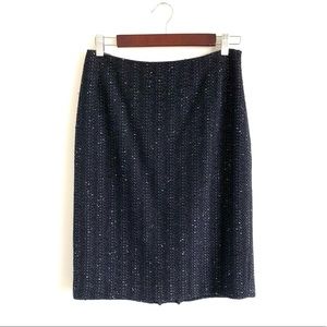 Teenflo navy blue tweed skirt